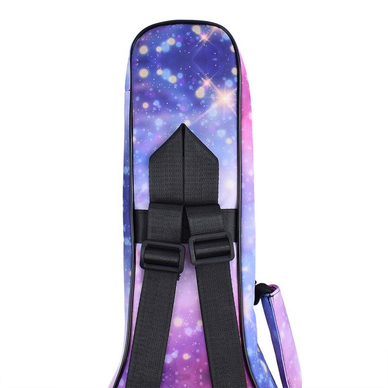 CLOUDMUSIC Ukulele Case Gig Bag Padded Backpack For Concert 23" Inch(Concert,Pink Purple Starry Night) - Image 3